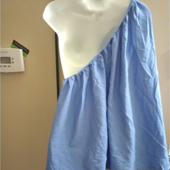 🆕👕Future Collective by Jenny Lopez One Shoulder Balloon Sleeve Blouse Top - Picture 5 of 6